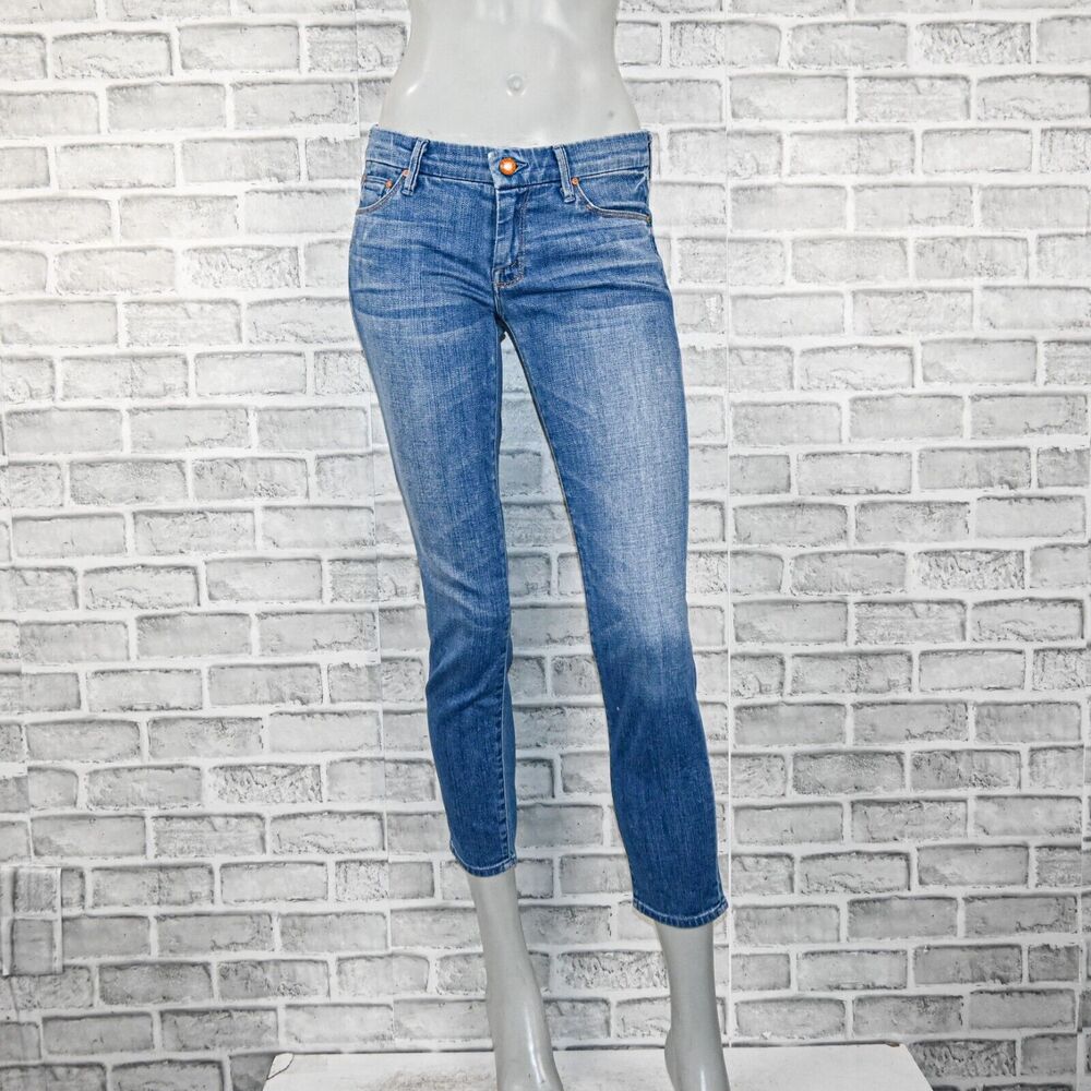 Blue Women's Slim Straight Jeans - Classic Denim